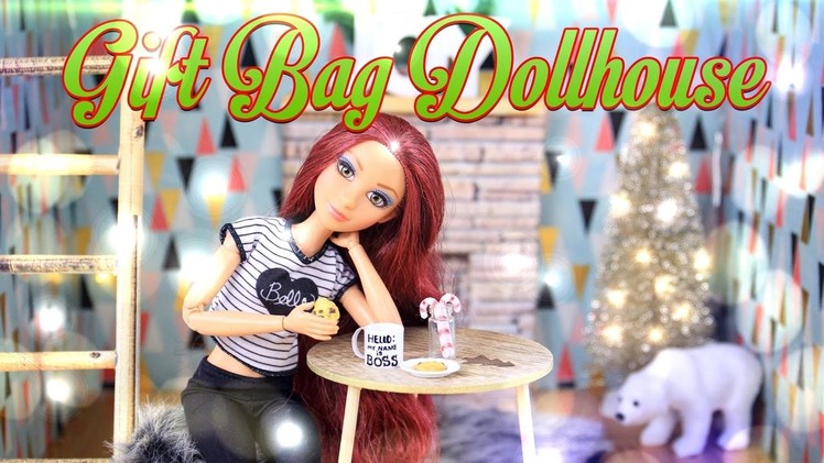 DIY - How to Make: Gift Bag Dollhouse Craft - Holiday Gift Ideas - 4K