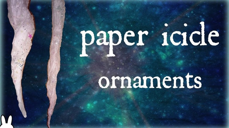Diy: how to make paper icicle ornaments with tissue paper| winter.christmas craft decor