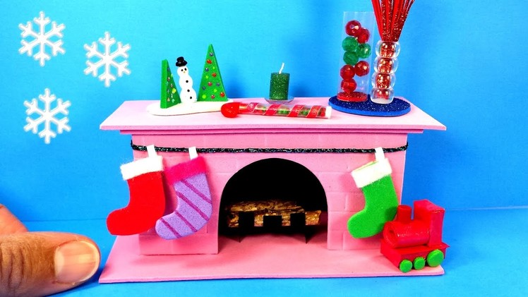 DIY Miniature Fireplace - Christmas Holiday Crafts