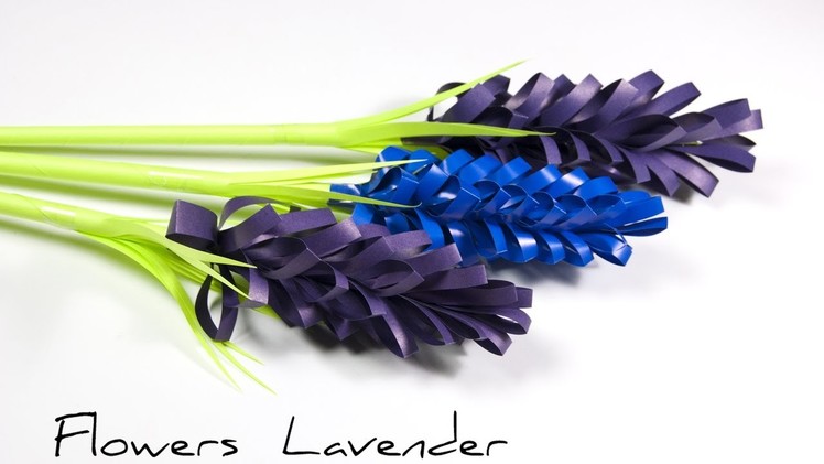 DIY Paper Flowers | How to make lavender paper flower
