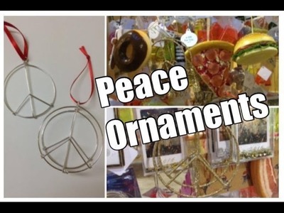 DIY Peace Sign Ornament Tutorial seen at Urban Outfitters, Montreal