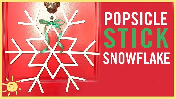 DIY | Popsicle Stick Snowflake (Only 2 Supplies!!!)