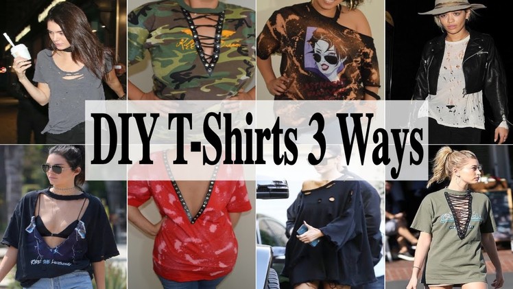 DIY Shirts | Distressed, Lace up & Bleached