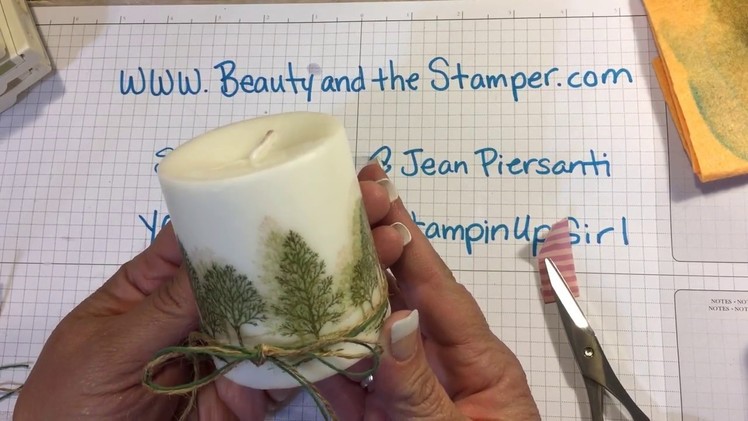 Dollar Tree DIY Gift Idea - How to Stamp on Candles