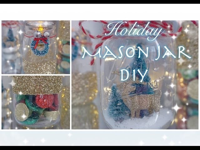Holiday DIY Mason Jar Decor - Quick & Easy
