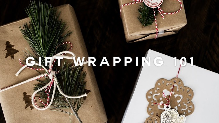 How To: DIY Minimal Gift Wrapping for the Holidays! ❄️ 
