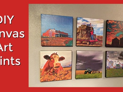 How to make canvas prints with your own photos DIY