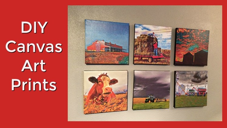 How to make canvas prints with your own photos DIY