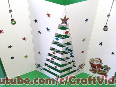 How to make Christmas Cards for Kids 2016, Pop Up christmas greeting cards for kids at home