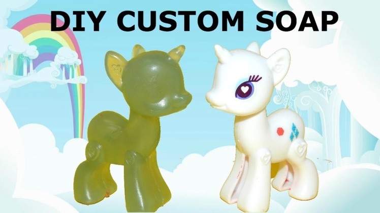 How to make cute MLP custom made soap using resin casting. My Little Pony craft toy soap. HD