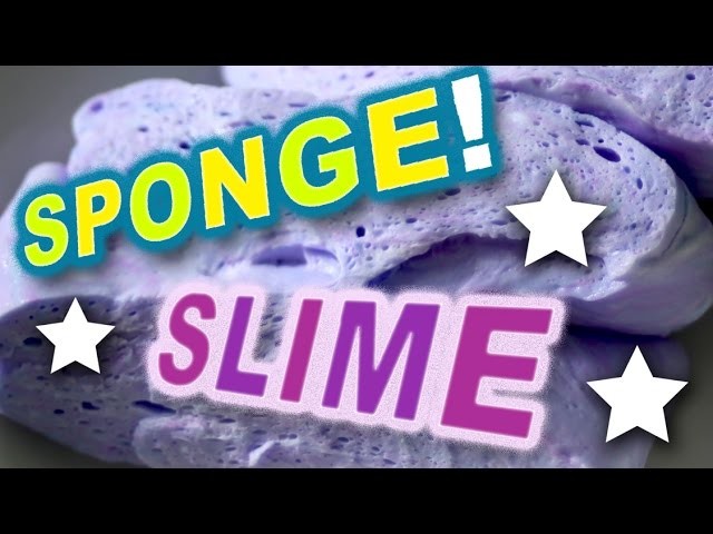 How to Make Fluffy Sponge Slime - DIY