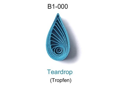 How to make: Quilling TEARDROP (B1-000)