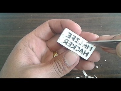 How To Make Stamp With Eraser