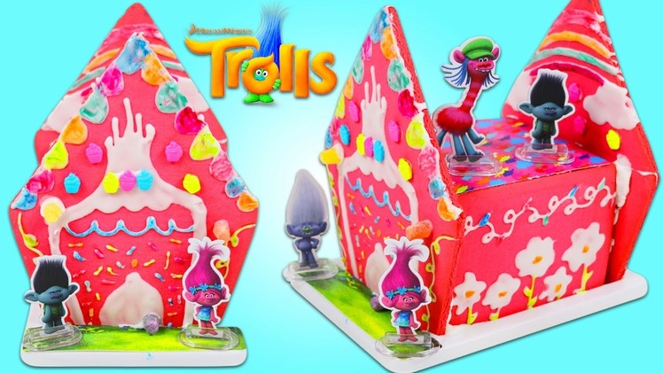How to Make TROLLS Ginger Bread House Fun & Easy Crafting Cooking Play Kit!