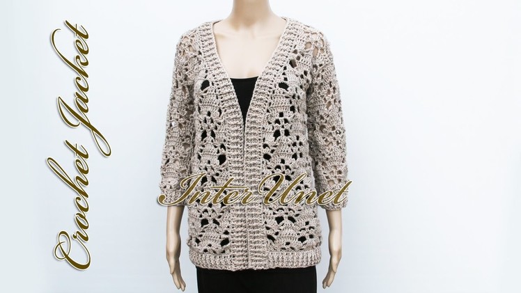Jacket cardigan crochet pattern