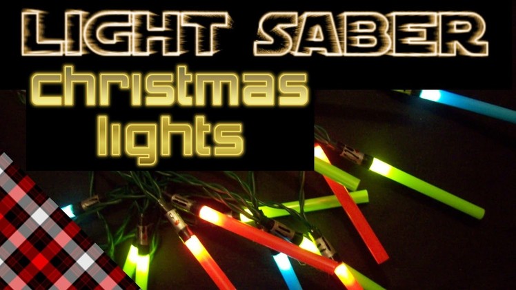 Light Saber Christmas Lights -- DIY