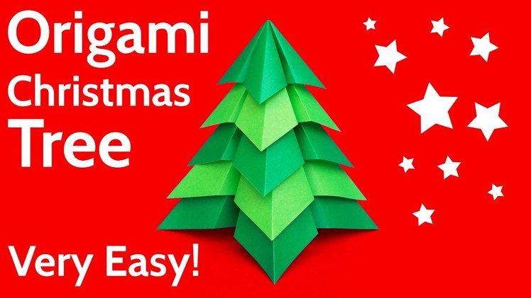 Make a Very Easy Origami Christmas Tree 