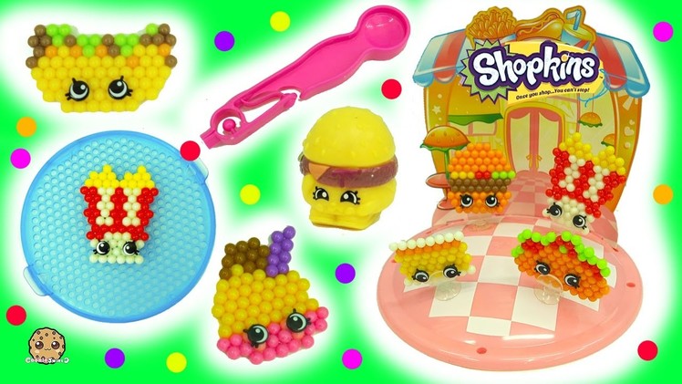 Make Your Own Fast Food Diner Shopkins - Beados  Water Beads Craft Playset - Toy Video