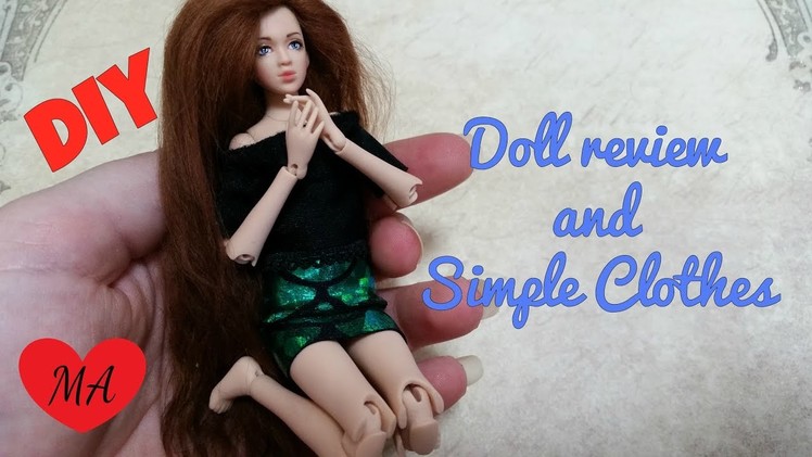 MINIATURE doll clothes TUTORIAL. DOLLHOUSE. DIY + review!
