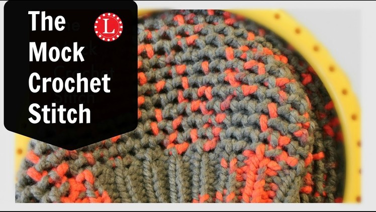 Mock Crochet Stitch on the Loom