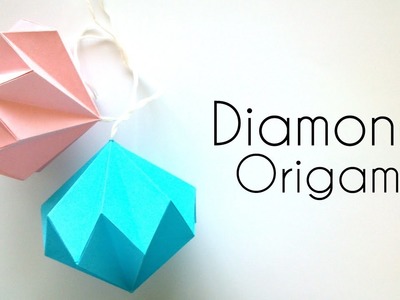 Origami Diamond - Paper Christmas decoration