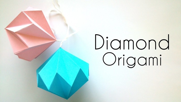 Origami Diamond - Paper Christmas decoration