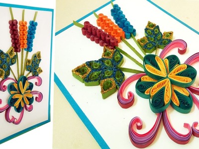 ☑️Paper Quilling Art ❤ How to make new model Quilling Christmas Cards