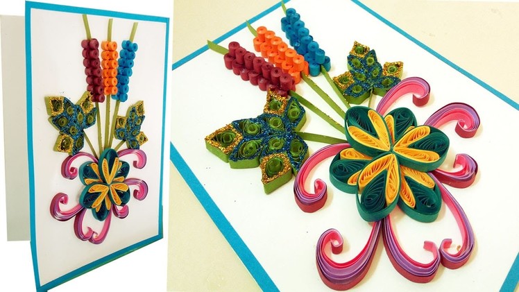☑️Paper Quilling Art ❤ How to make new model Quilling Christmas Cards