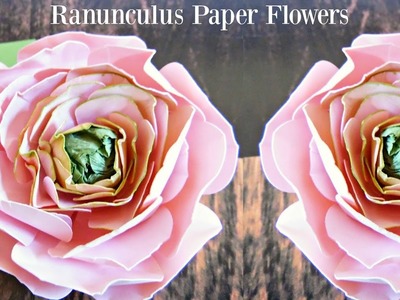 Ranunculus Paper Flower How to- DIY paper flowers