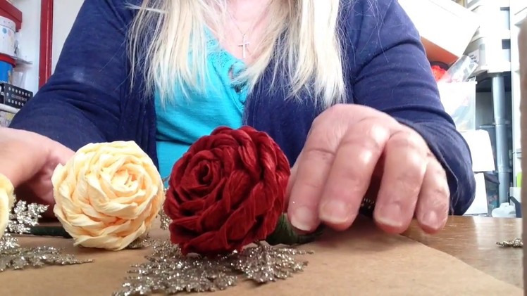 Rolled Italian Crepe Paper Rose