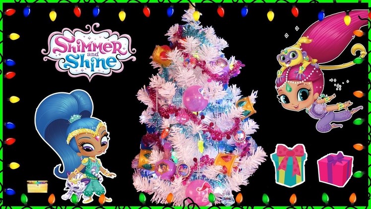 Shimmer and Shine CHRISTMAS TREE DIY Craft SURPRISE TOYS 