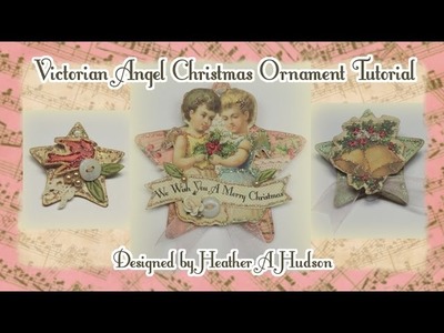 Victorian Angels Christmas Ornaments DIY Tutorial