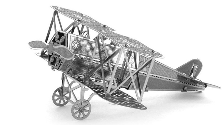 3D Metal Fokker Aircraft Model Puzzle