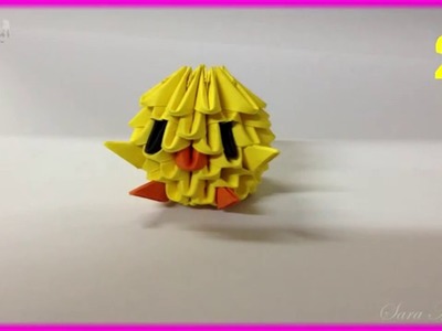 3d origami - chick