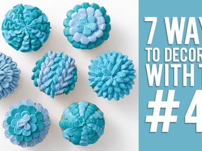 7 Ways to Decorate Cupcakes Using Tip #47