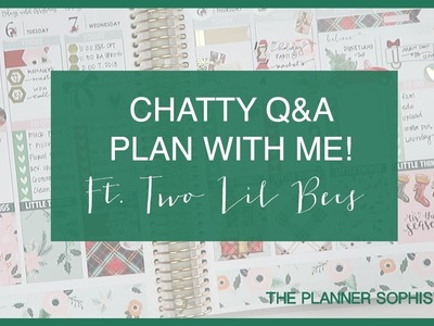Chatty Christmas Q&A Plan with me! \\ Vertical \\ Ft Two Lil Bees