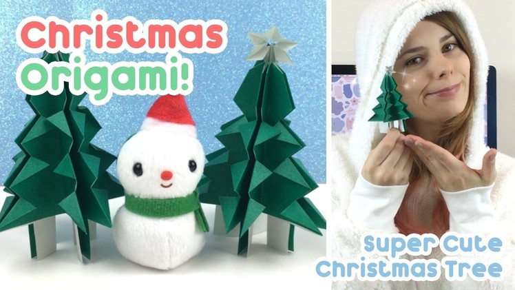 Christmas Origami! Super Cute Christmas Tree - KiraKiraDoodles