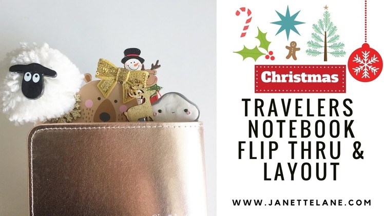 Christmas Travelers Notebook Flip Thru & Layout