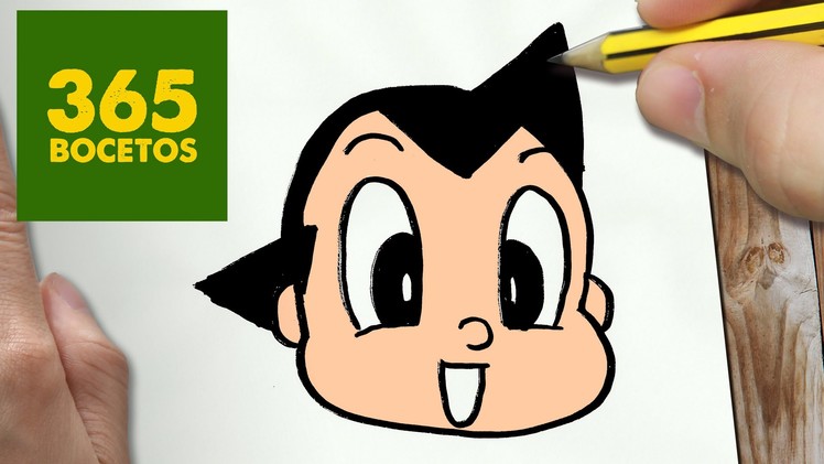 COMO DIBUJAR ASTROBOY KAWAII PASO A PASO - Dibujos kawaii faciles - How to draw a ASTROBOY