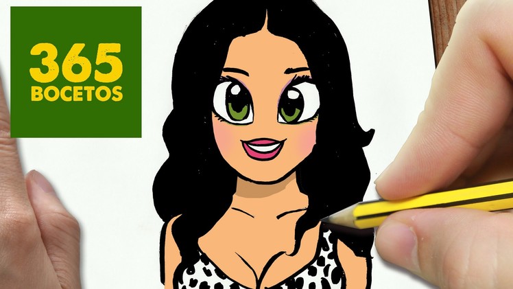 COMO DIBUJAR KATY PERRY KAWAII PASO A PASO - Dibujos kawaii faciles - How to draw  Katy Perry