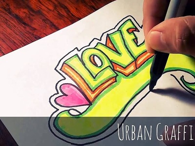 Como dibujar love en graffiti how to draw love graffiti letters dibujos de amor