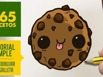 COMO DIBUJAR UNA GALLETA KAWAII PASO A PASO - Dibujos kawaii faciles - How to draw a cookie