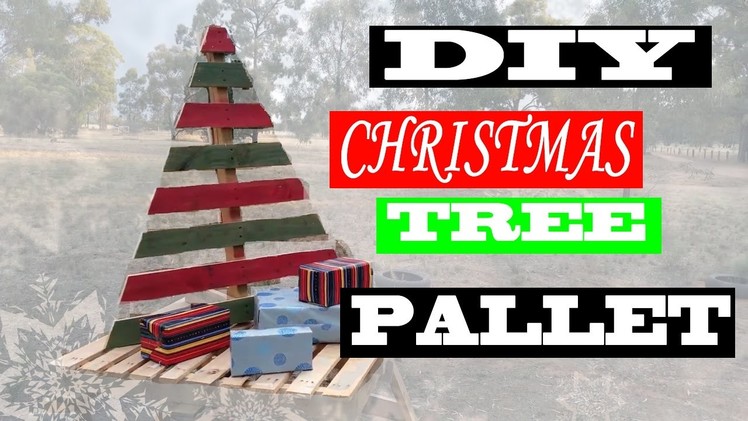 DIY Christmas Tree Pallet!