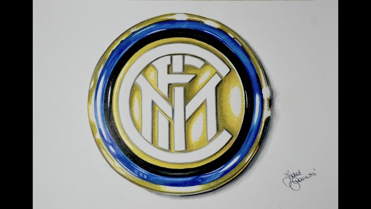 Drawing FC Inter Logo 3D