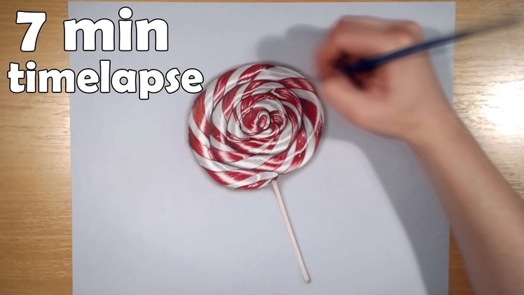 Drawing - Lollipop - Hyperrealistic 3D art