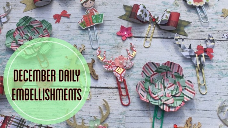 Holiday Planner Clips Tutorial. December Daily Embellishments | I'm A Cool Mom