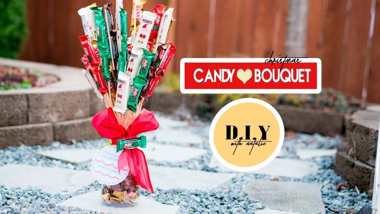 How To Create A Christmas Candy Bouquet DIY  l  xolivi
