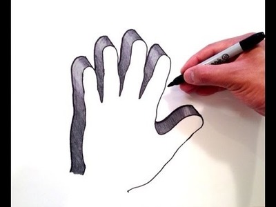 How to Draw a 3D Hand