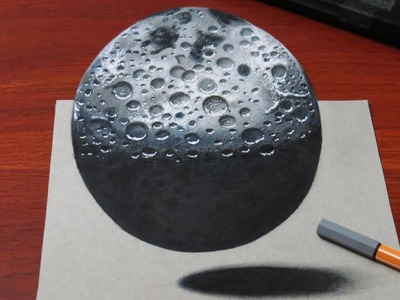 How to Draw a 3D Moon