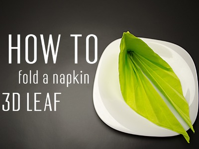 How to Fold a Napkin into a 3d Leaf